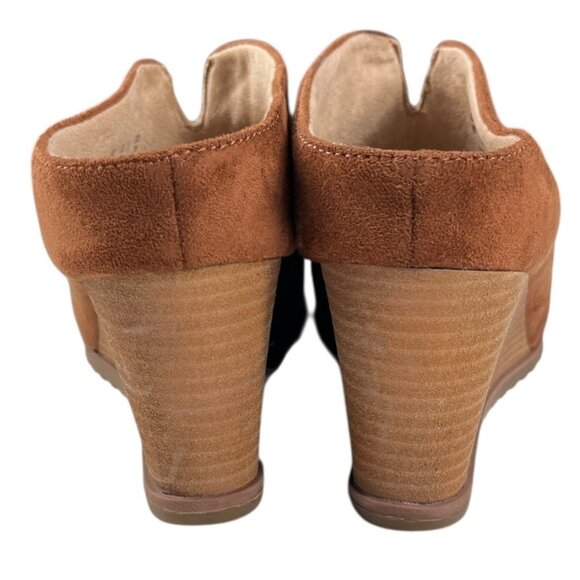 SOUL Naturalizer Haley Mule Wedge Shoes Fabric Upper Chestnut Color Size 9 M - Picture 7 of 16